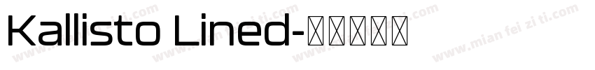 Kallisto Lined字体转换